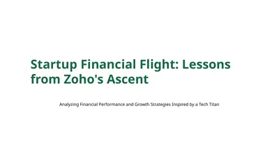 Startup Financial Flight: Lessons from Zoho's
