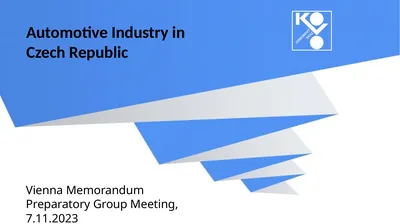 Automotive Industry in Czech Republic Vienna