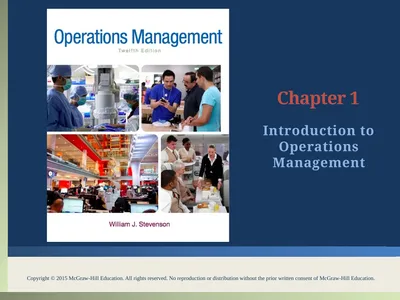 Introduction to Operations Management Chapter 1