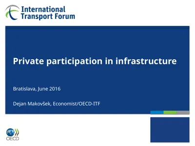 Private participation in infrastructure