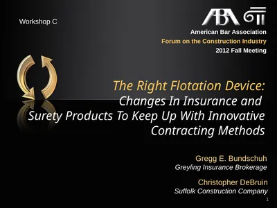 The Right Flotation Device: Changes In Insurance