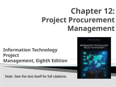Chapter 12: Project Procurement Management