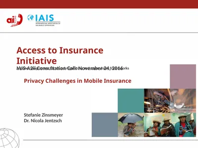 Access to Insurance Initiative A global programme
