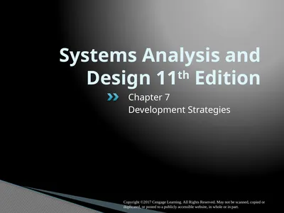 Systems Analysis and Design 11th Edition Chapter 7