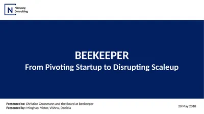 BEEKEEPER From Pivoting Startup to Disrupting