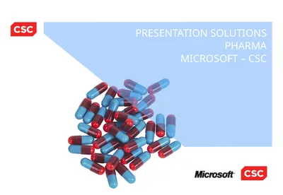 PRESENTATION SOLUTIONS PHARMA MICROSOFT – CSC