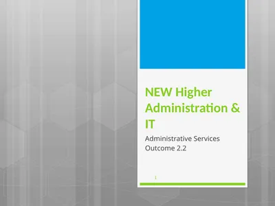 NEW Higher Administration & IT Administrative