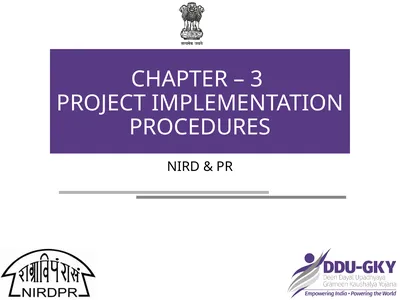 NIRD & PR CHAPTER – 3 PROJECT IMPLEMENTATION