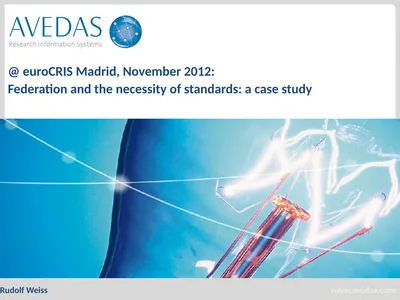 @ euroCRIS Madrid, November 2012: Federation and