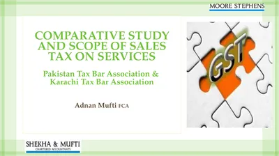 COMPARATIVE STUDY AND SCOPE OF SALES TAX ON