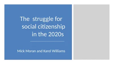 The struggle for social citizenship in the 2020s