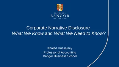 Khaled Hussainey Corporate Narrative Disclosure
