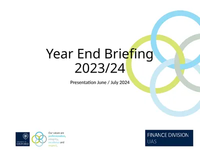 Year End Briefing 2023/24 Presentation June / July