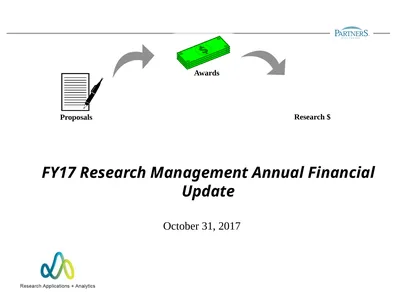FY17 Research Management Annual Financial Update