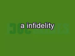 a infidelity