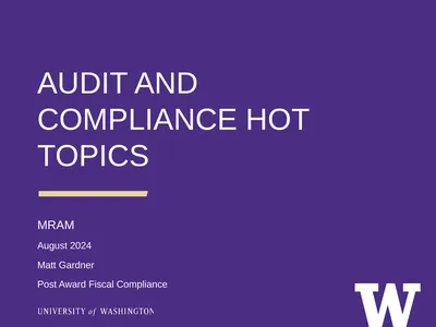 AUDIT AND COMPLIANCE HOT TOPICS MRAM August 2024