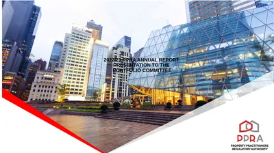 2022/23 PPRA ANNUAL REPORT PRESENTATION TO THE