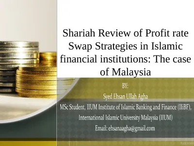 Shariah Review of Profit rate Swap Strategies in