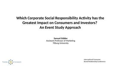 Which Corporate Social Responsibility Activity has