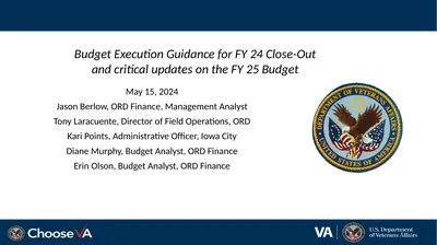 Budget Execution Guidance for FY 24 Close-Out and
