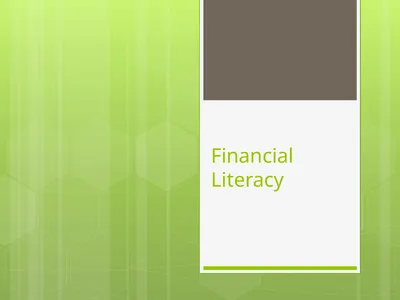 Financial Literacy Budgeting According to the
