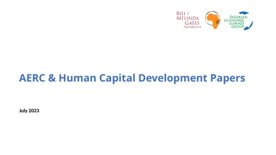 AERC & Human Capital Development Papers July 2023