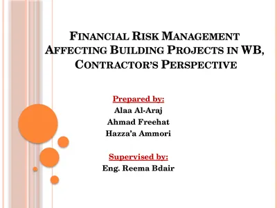 Financial Risk Management Affecting Building