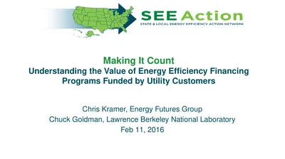 Making It Count Understanding the Value of Energy
