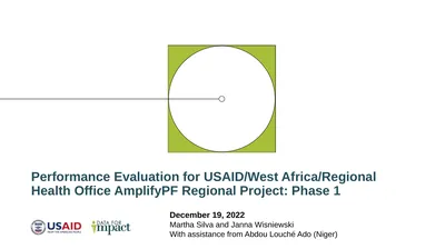 Performance Evaluation for USAID/West