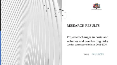 Projected changes in costs and volumes and