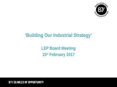 ‘Building Our Industrial Strategy’ LEP Board