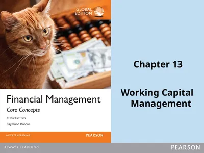 Chapter 13 Working Capital Management Learning