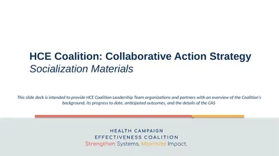 Jake Michaels HCE Coalition: Collaborative Action