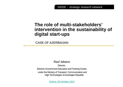 The role of multi-stakeholders’ intervention in