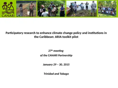 Participatory research to enhance climate change