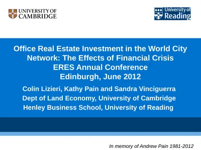 Office Real Estate Investment in the World City