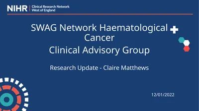 Research Update - Claire Matthews SWAG Network
