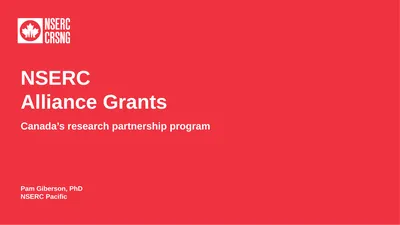 NSERC Alliance Grants Canada’s research