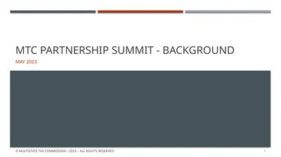 MTC Partnership Summit - background May 2023 ©