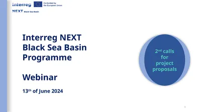 Interreg NEXT Black Sea Basin Programme Webinar