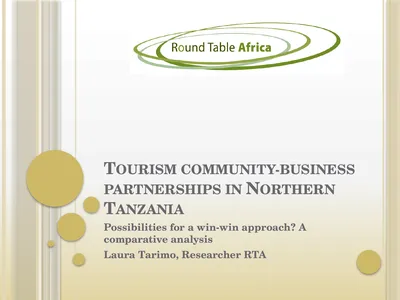 Tourism community-business partnerships in