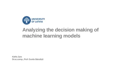 Analyzing the decision making of machine learning
