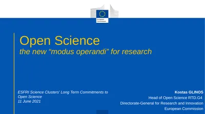 Open Science the new “modus operandi” for research