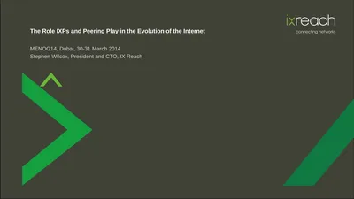 The Role IXPs and Peering Play in the Evolution of