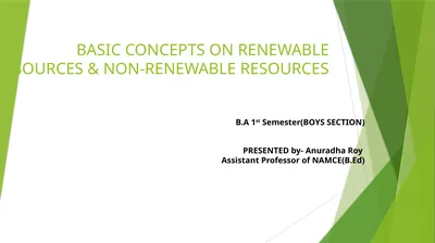 BASIC CONCEPTS ON RENEWABLE SOURCES &