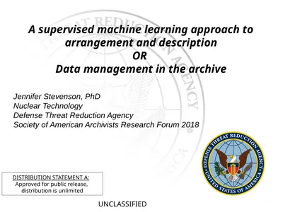 A supervised machine learning approach to