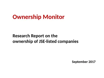 Ownership Monitor Research Report on the ownership