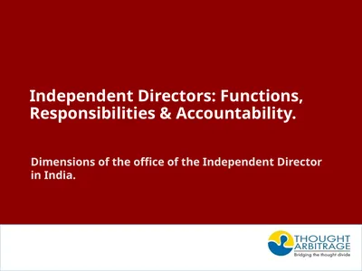 Independent Directors: Functions, Responsibilities