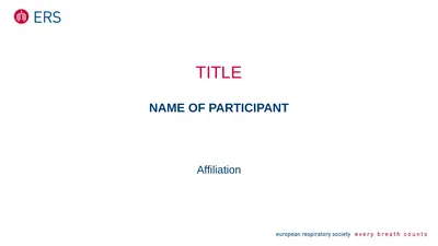 TITLE NAME OF PARTICIPANT Affiliation Conflict of