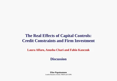 The Real Effects of Capital Controls: Credit